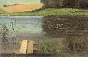 Study of a Lake, Lundbye, Johan Thomas